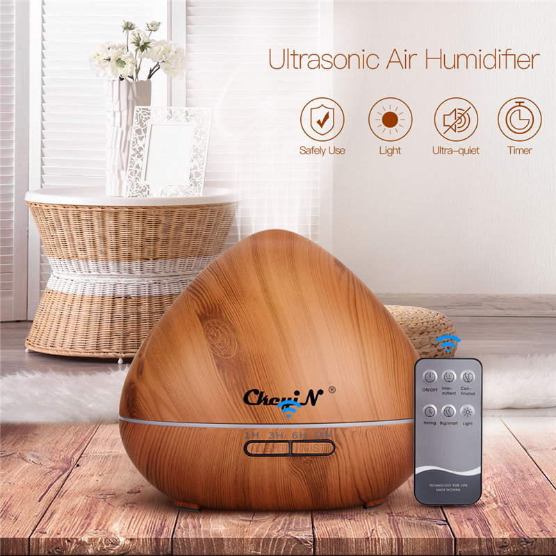 550mL Ultrasonic Mist Humidifier with Timing, and Auto-power off Function