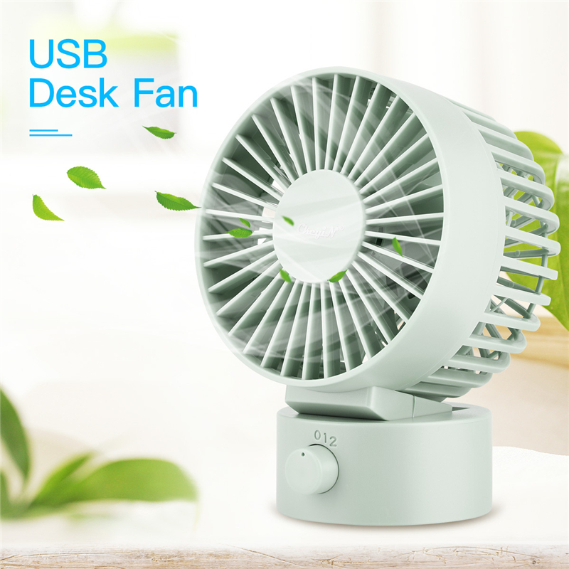 Mini Desk Fan with 2 Gears Electric Fan USB Power Supply for Office Room Outdoor