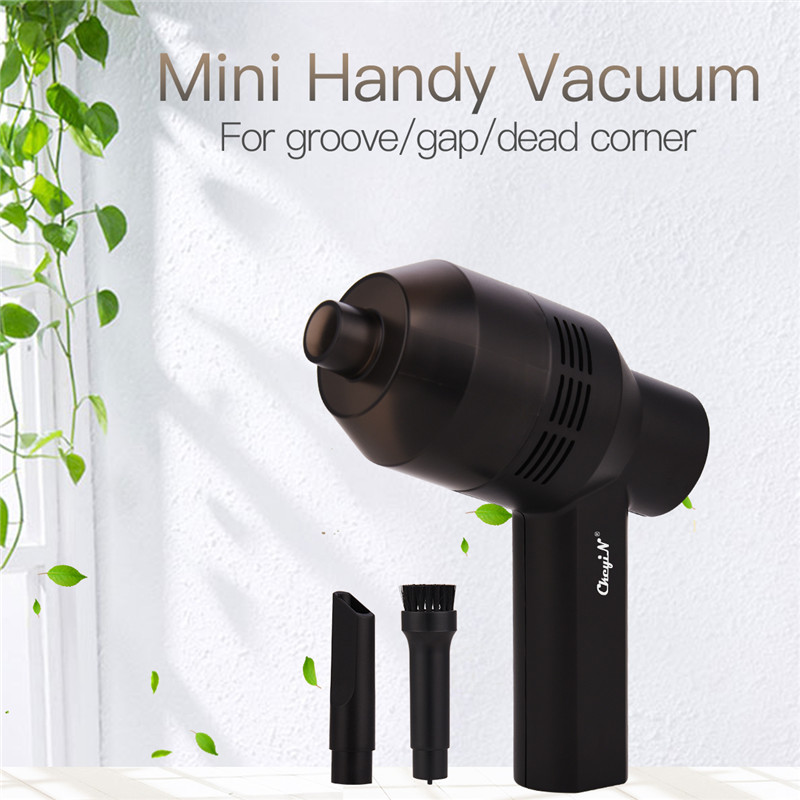 Handheld Vacuum Cordless Vacuum Cleaner with 2 Replaceable Suction Tips USB Rech